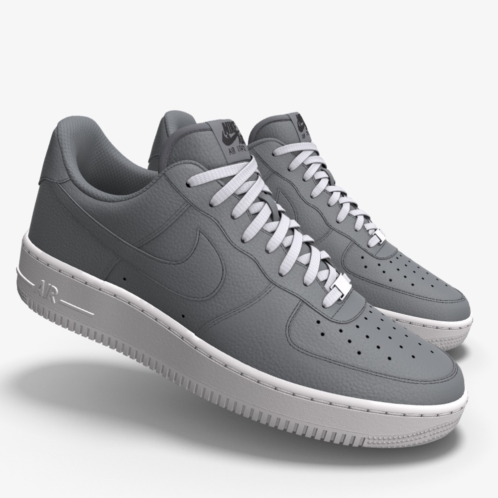 Nike Air Force 1 Low By You Custom Women's Shoes Grey Size 7